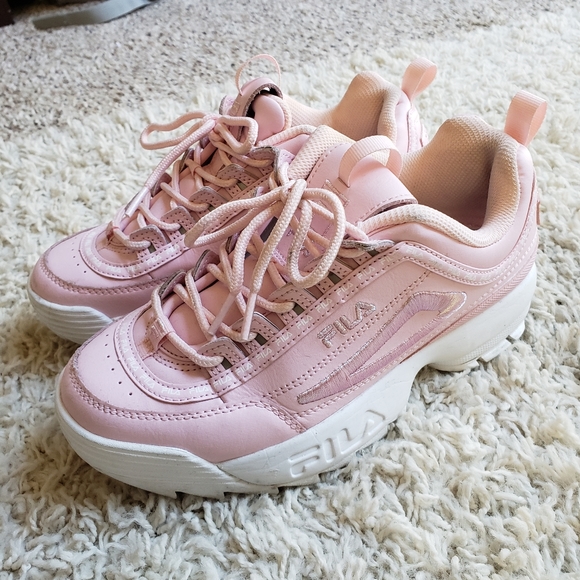 fila shoes light pink